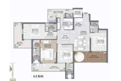 4.5 BHK 2848 SQFT