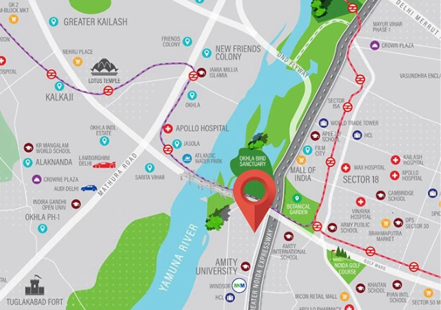 M3M Cullinan Location image