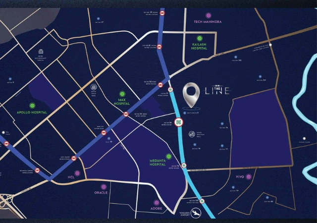 M3M The Line by M3M Group Location