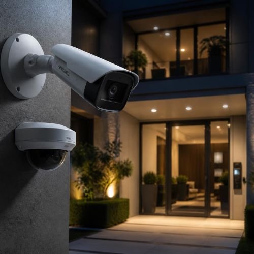 CCTV surveillance, video door phones, and automatic boom barriers
