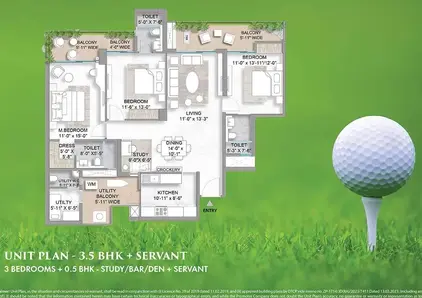 3.5 BHK + S
