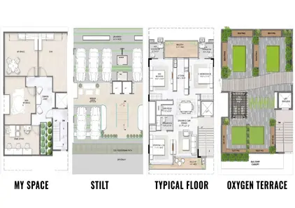 M3M Soulitude floor plan - 3 BHK
