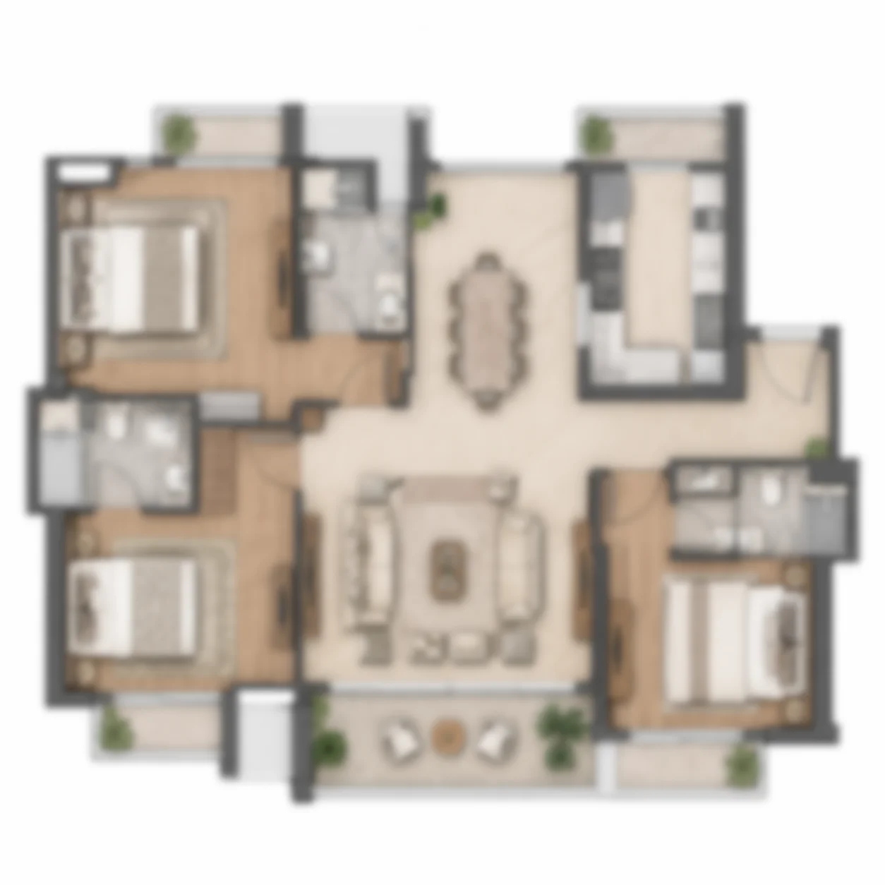M3M Urbana floor plan - F&B Outlets