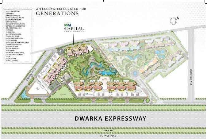 M3M Capital floor plan - Site Plan