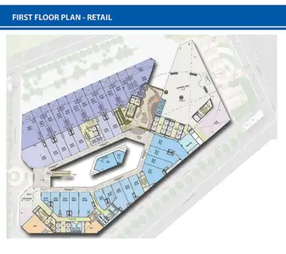M3M IFC floor plan - Retail Shops