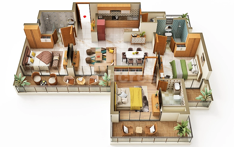 M3M CFC floor plan - Grade-A Office Floor Plans