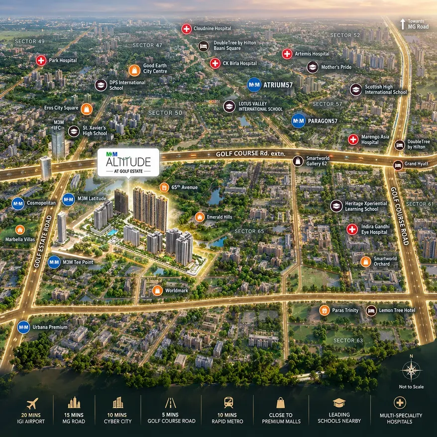 M3M Altitude Location Advantages