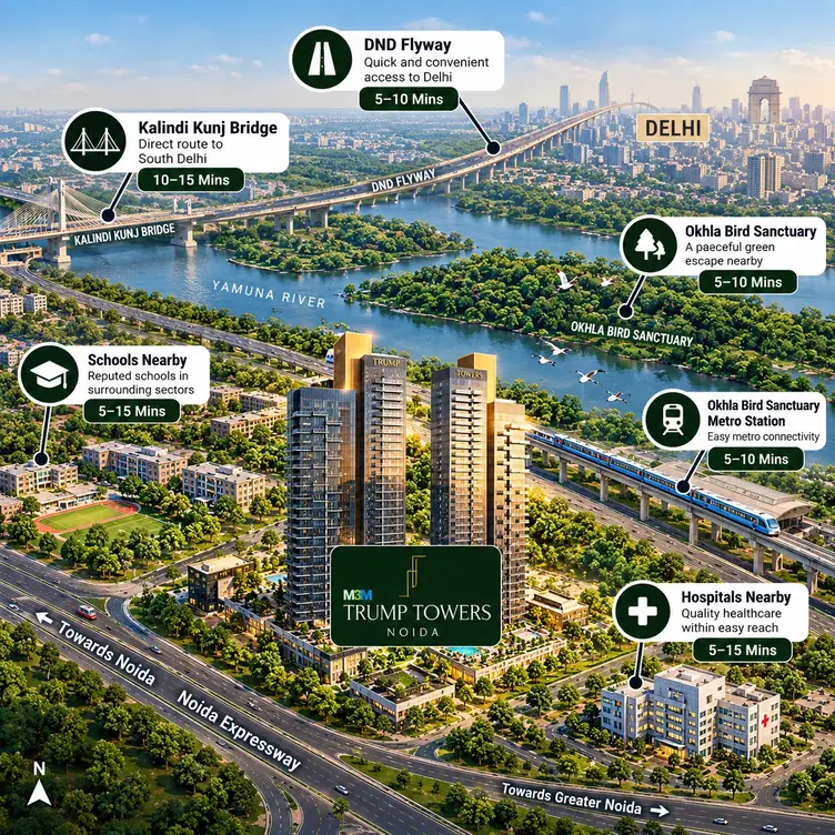 M3M Trump Tower Noida Sector 94 Location Advantage