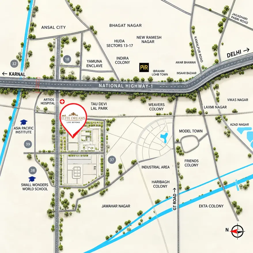 Location Advantage Of M3M City of Dreams